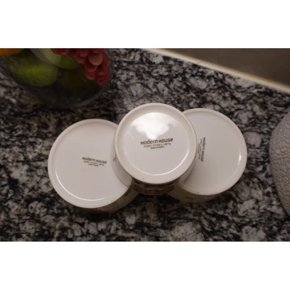 Set of 3 Toddler Bear Bowls | Kids‎ Dinnerware Set | Cute Animal Bowls | Baby